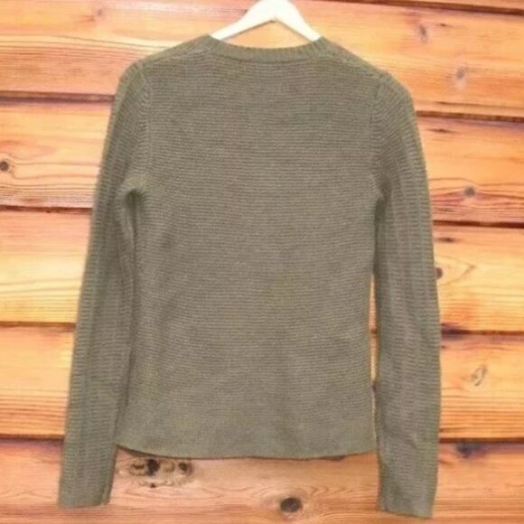 NWT Olive Wool Blend Cardigan - Picture 4 of 6